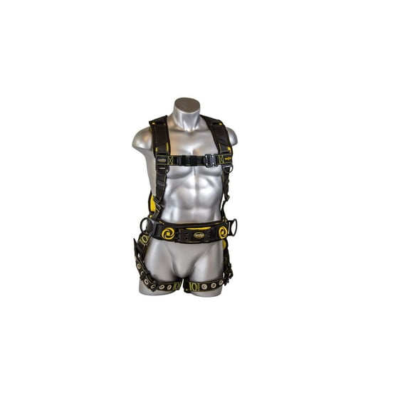 Guardian Fall Protection Xx-Large Cyclone Construction Harness - Black/yellow