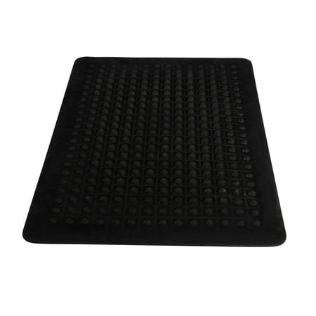 Guardian Flex Step Antifatigue Floor Mat, Rubber, 3'x5', Black