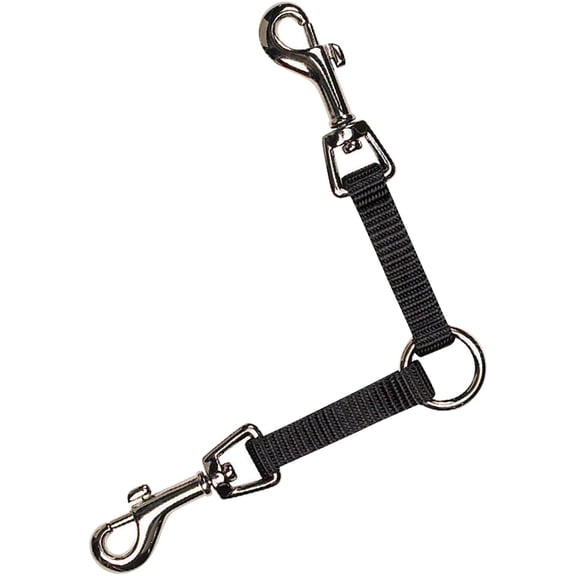 Guardian Gear No Tangle Dog Leash Coupler 2-Way 4-Inch, Black
