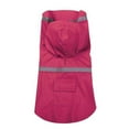 thumbnail image 1 of Guardian Gear Bright Dog Raincoat w/ Reflective Stripe RASPBERRY S/M 14", 1 of 1