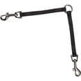 thumbnail image 1 of Guardian Gear Nylon 2-Way Medium Dog Coupler with Nickel-Plated Swivel Clip, 12", Black, 1 of 4