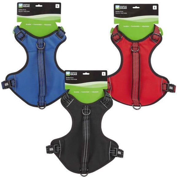 Guardian Gear Reflective Nylon Harnesses-Medium Black