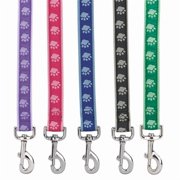 Guardian Gear ZA886 66 43 Two Tone Pawprint Lead 6 Ft x 1 In Green