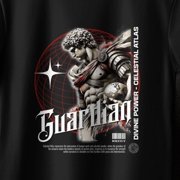Guardian Graphic Tee, Aesthetic Shirt, Retro Roman Art, Oversized T Shirt, Uniqu