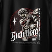 Guardian Graphic Tee, Aesthetic Shirt, Retro Roman Art, Oversized T Shirt, Uniqu