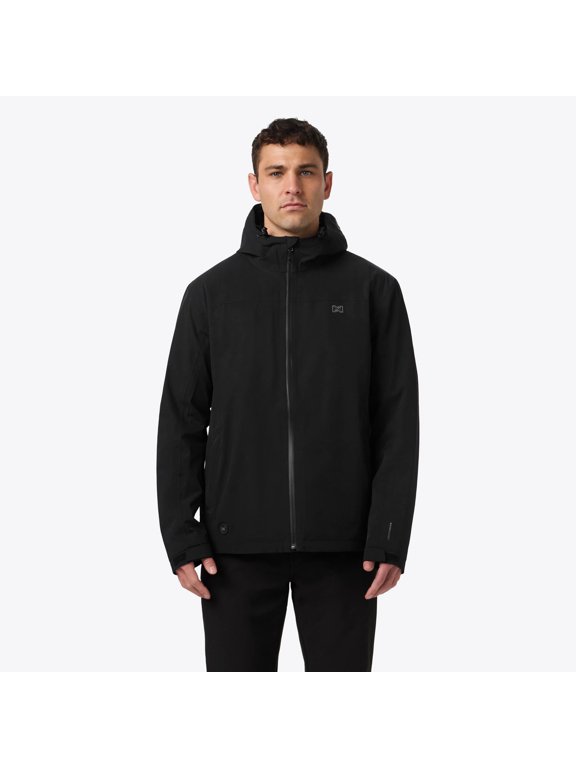 Guardian LX Heated Jacket for Men, 15,000mm Waterproof Taped-Seam Shell, Hooded, Three Heat Zones