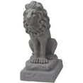 thumbnail image 1 of Guardian Lion 28" Garden Statue – Natural Granite Appearance, 1 of 7