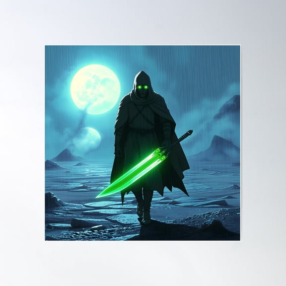 Guardian Of The Twin Moons Poster Wall Art, Modern Wall Decor For Living Room Bedroom, 24x36 UNFRAMED