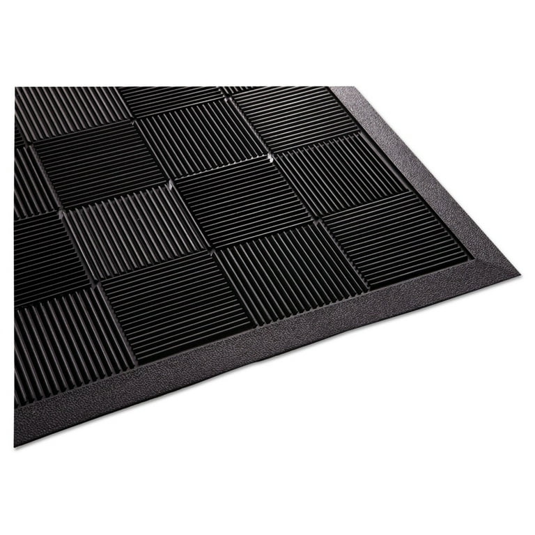 Parquet Wiper Scraper Mat, 36 x 60, Black Parquet Wiper Scraper Mat, 36 x 60, Black