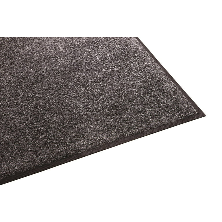 Guardian Platinum Series Indoor Wiper Floor Mat, Rubber with Nylon Carpet,  4'x6', Grey