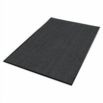 Guardian Platinum Series Indoor Wiper Floor Mat, Rubber with Nylon Carpet, 4'x6', Grey