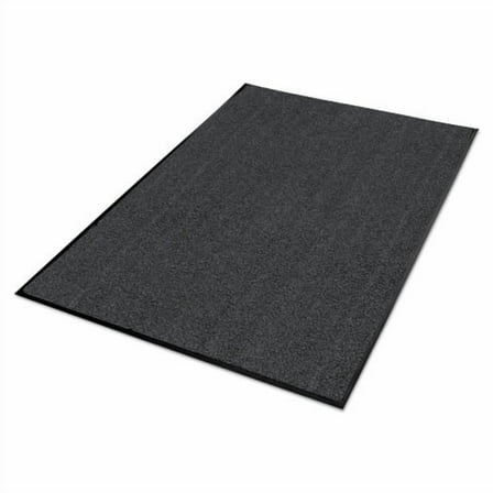 Guardian Platinum Series Indoor Wiper Floor Mat, Rubber with Nylon Carpet, 4'x6', Grey