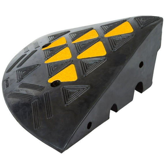 Guardian Rubber Curb Ramp End - 17-7/10inL x 17-7/10inW