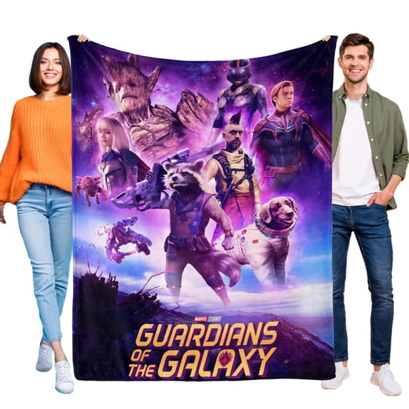 Guardians of the Galaxy-Anti-Pilling Flannel Blanket Soft Lightweight Plush Fuzzy Cozy Luxury Blanket for Home and Kitchen Use Perfect for Kids and Adults 48"*71"(120cm*180cm)