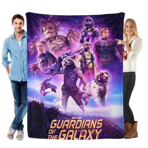 Guardians of the Galaxy-Anti-Pilling Flannel Blanket Soft Lightweight Plush Fuzzy Cozy Luxury Blanket for Home and Kitchen Use Perfect for Kids and Adults