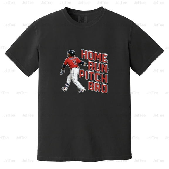 Guardians Home Run Pitch Bro Baseball Cleveland Fan Comfort Color T-Shirt Unisex, up to 4XL