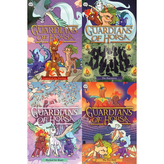 Guardians of Horsa Guardians of Horsa Graphic Novel Collected Set: Legend of the Yearling; The Naysayers; Marked for Magic; The Fire Oath, (Paperback)