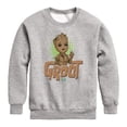 thumbnail image 1 of Guardians Of The Galaxy - Baby Groot - Youth Boys Crew Fleece Sweatshirt, 1 of 4