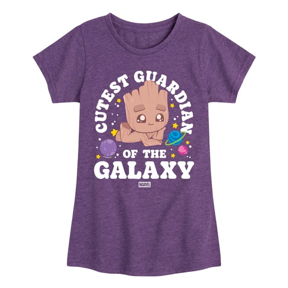 Guardians Of The Galaxy - Cutest Guardian - Youth Girls Fitted Short Sleeve T-Shirt