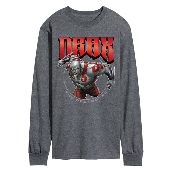 Guardians Of The Galaxy - Drax Logo - Men's Long Sleeve Graphic T-Shirt