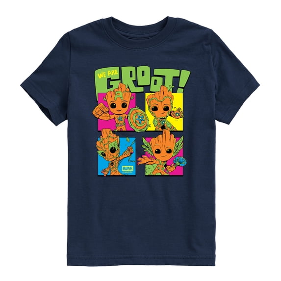 Guardians Of The Galaxy - Groot Costumes - Youth Boys Short Sleeve Graphic T-Shirt