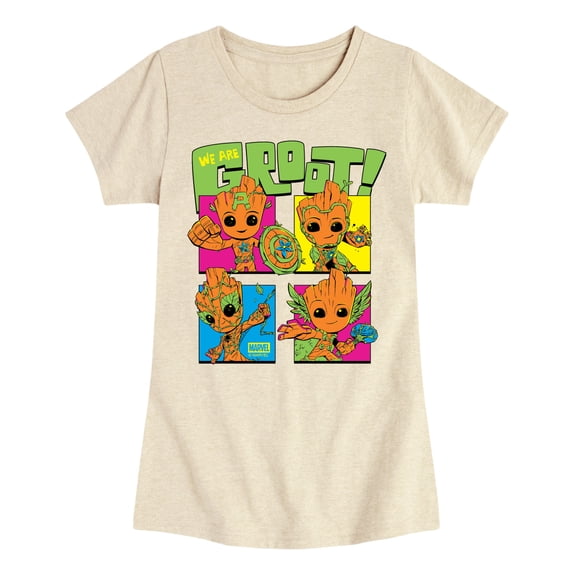 Guardians Of The Galaxy - Groot Costumes - Youth Girls Fitted Short Sleeve T-Shirt