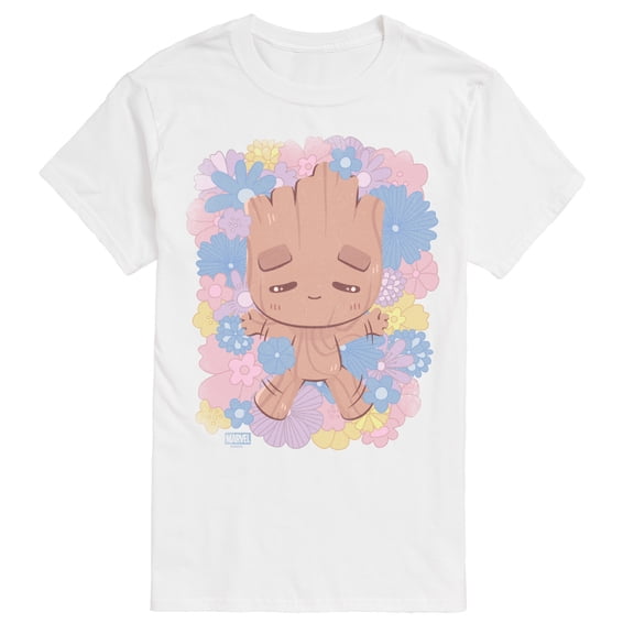 Guardians Of The Galaxy - Groot Flowers - Men's Short Sleeve Graphic T-Shirt