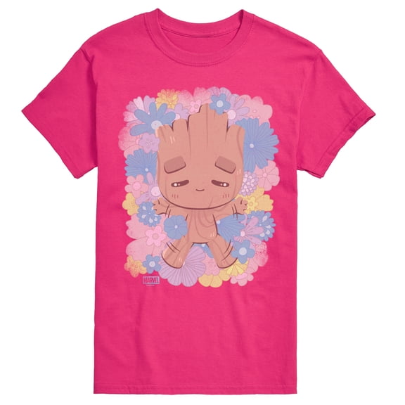Guardians Of The Galaxy - Groot Flowers - Men's Short Sleeve Graphic T-Shirt