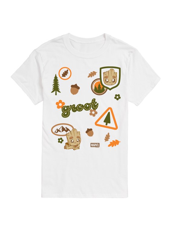 - Groot Nature Badges Men's Short Sleeve Graphic T-Shirt