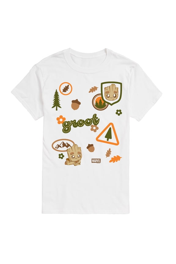 - Groot Nature Badges - Men's Short Sleeve Graphic T-Shirt