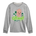 thumbnail image 1 of Guardians Of The Galaxy - Groot Shamrock - Youth Boys Long Sleeve Graphic T-Shirt, 1 of 4