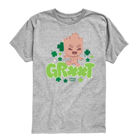 Guardians Of The Galaxy - Groot Shamrock - Youth Boys Short Sleeve Graphic T-Shirt