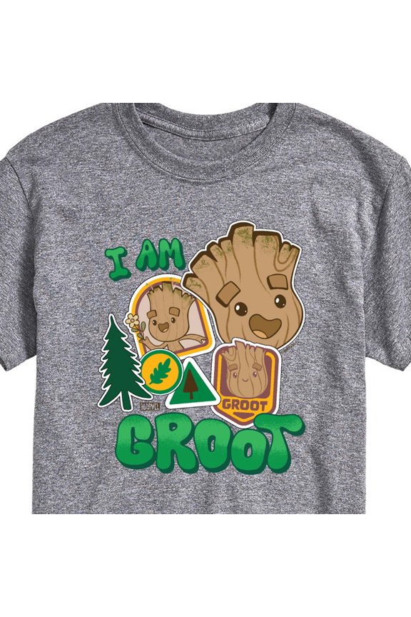 - Groot Sticker - Men's Short Sleeve Graphic T-Shirt