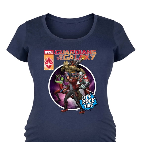 Guardians Of The Galaxy - Guardians Cover - Women's Maternity Scoop Neck Graphic T-Shirt