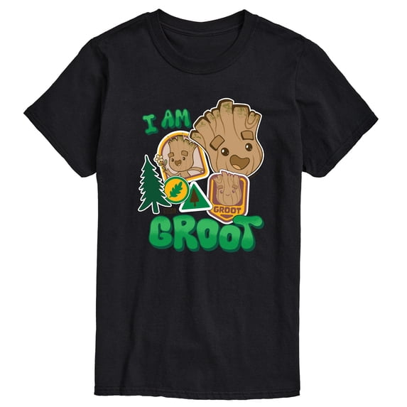Guardians Of The Galaxy - I am Groot Sticker - Men's Short Sleeve Graphic T-Shirt