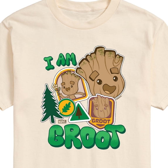 Guardians Of The Galaxy - I am Groot Sticker - Men's Short Sleeve Graphic T-Shirt
