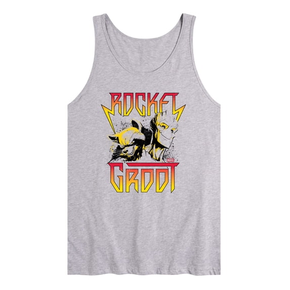 Guardians Of The Galaxy - Rocket And Groot Band Tee - Men's Sleeveless Graphic Tank