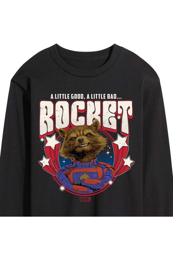 - Rocket Band Tee - Men's Long Sleeve Graphic T-Shirt
