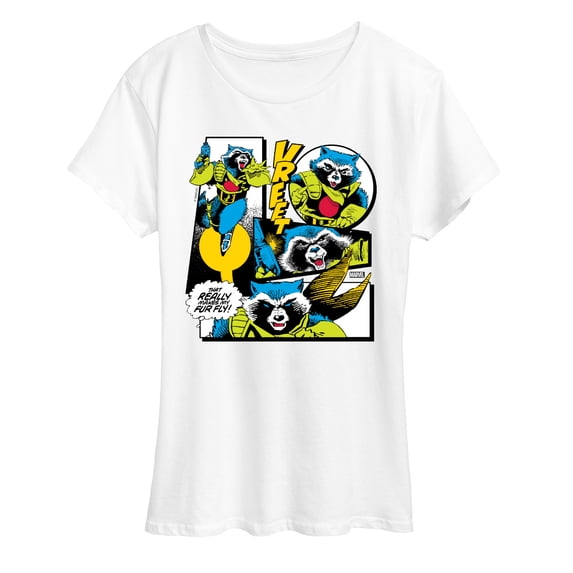 Guardians Of The Galaxy - Rocket Panels - Women's Short Sleeve Graphic T-Shirt