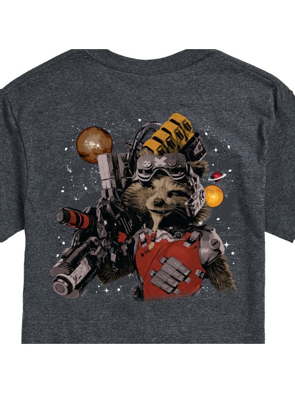 - Rocket Raccoon Space Men's Short Sleeve Graphic T-Shirt