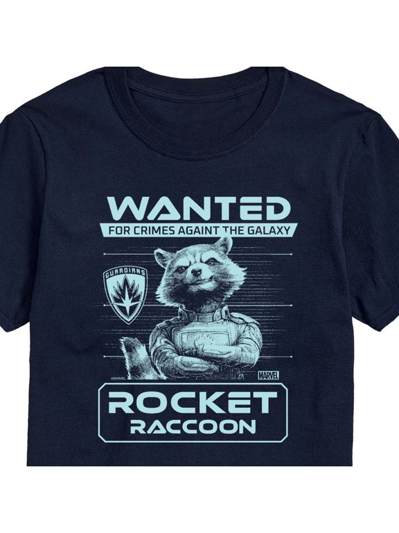 - Rocket Wanted Poster Men's Short Sleeve Graphic T-Shirt