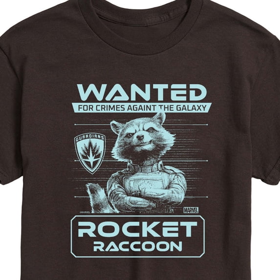 Guardians Of The Galaxy - Rocket Wanted Poster - Men's Short Sleeve Graphic T-Shirt