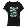 thumbnail image 1 of Guardians Of The Galaxy - Rocket Wanted Poster Women's Short Sleeve Graphic T-Shirt, 1 of 4