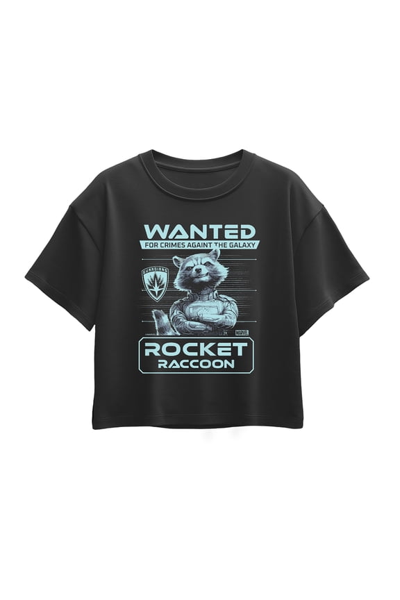 - Rocket Wanted Poster - Youth Girls Boxy T-Shirt