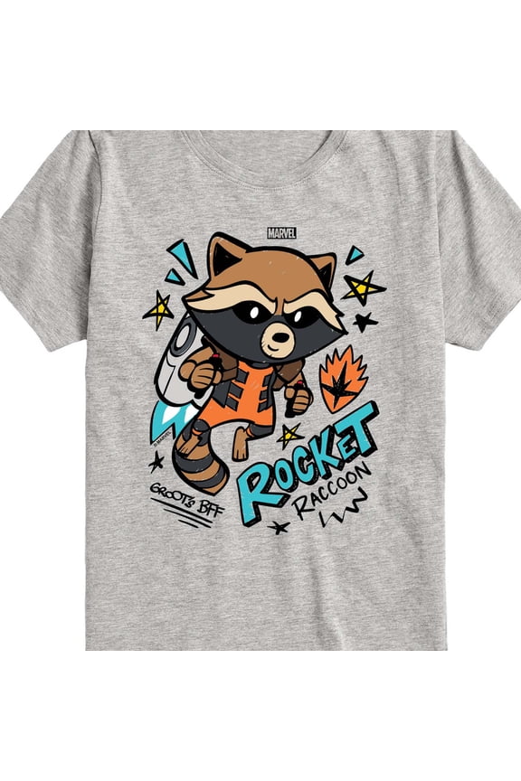 - Scribble Rocket - Youth Boys Short Sleeve Graphic T-Shirt