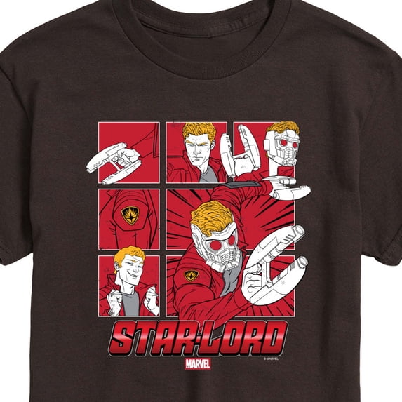 Guardians Of The Galaxy - Star Lord Grid - Men's Short Sleeve Graphic T-Shirt