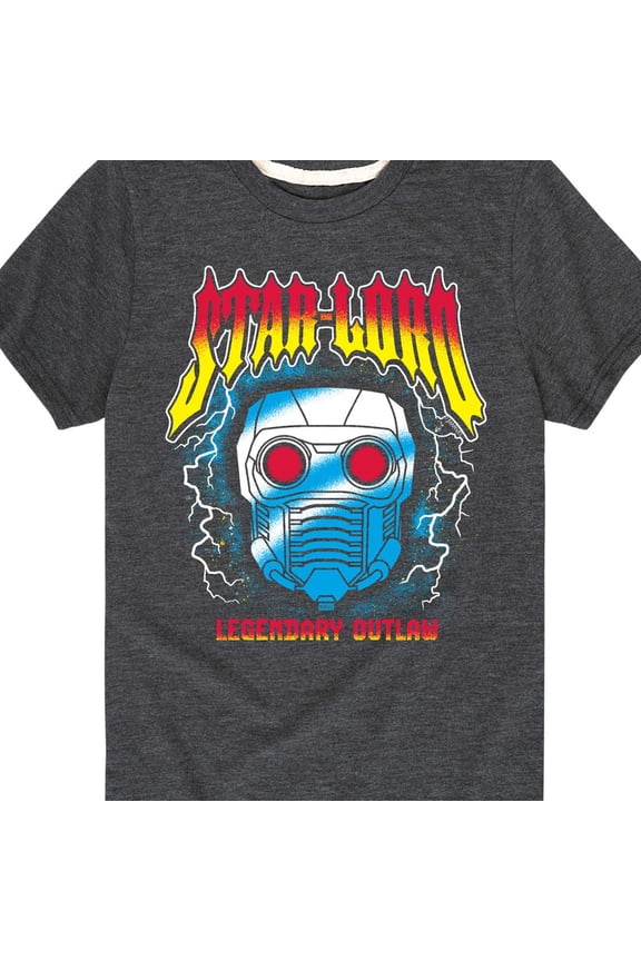 - Star Lord Metal Tee - Youth Boys Short Sleeve Graphic T-Shirt