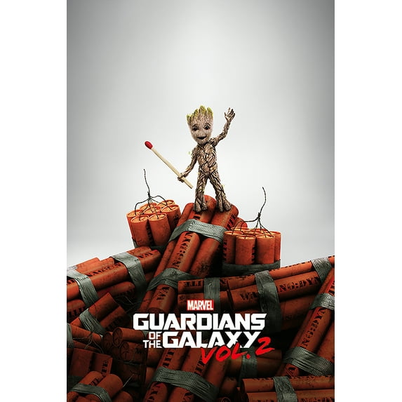 Guardians Of The Galaxy Vol. 2 - Movie Poster / Print (Baby Groot On Dynamite)