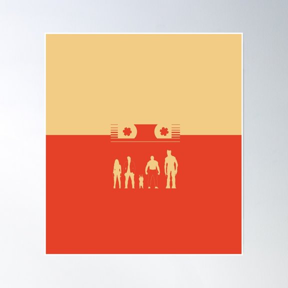 Guardians Of The Graphixy Poster Wall Art, Modern Wall Decor, 24x36 UNFRAMED