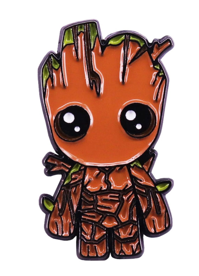 Guardians of The Galaxy Groot 1 Inch Tall Enamel Metal Pin - Walmart.com